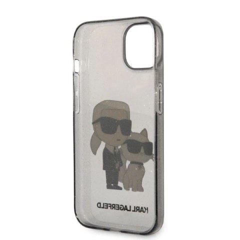 Etui Karl Lagerfeld KLHCP14MHNKCTGK do iPhone 14 Plus 6,7" hardcase Gliter Karl&Choupette