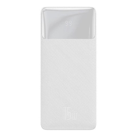 Powerbank Baseus Bipow 20000mAh, 2xUSB, USB-C, 15W (biały)