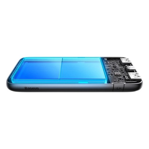 Powerbank Baseus Bipow Pro 10000mAh 20W czarny z kablem USB Typu A - USB Typu C 3A 0.3m (PPBD040201)