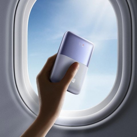 Powerbank Baseus Bipow Pro 20000mAh 22.5W fioletowy z kablem USB Typu A - USB Typu C 3A 0.3m (PPBD040305)