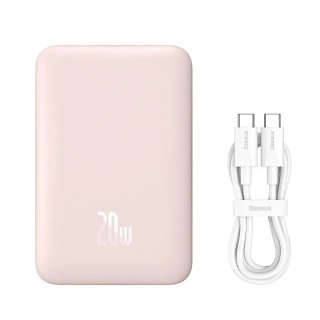 Powerbank Baseus Magnetic Mini 10000mAh 20W (różowy)