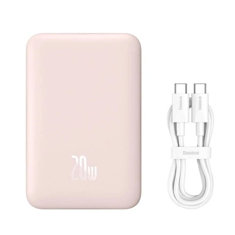Powerbank Baseus Magnetic Mini 10000mAh 20W (różowy)