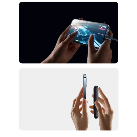 Powerbank z bezprzewodowym ładowaniem MagSafe Baseus Magnetic Bracket 10000mAh 20W Overseas Edition różowy (PPCX000204) + kabel 