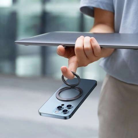 Ring Baseus Halo magnetyczny uchwyt podstawka do telefonu szary (SUCH000013)