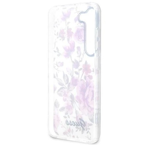Etui Guess GUHCS23MHCFWST do Samsung Galaxy S23+ Plus S916 biały/white hardcase Flower Collection