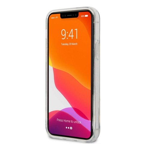 Etui ochronne na telefon Karl Lagerfeld KLHCP12MHNKCTGT do Apple iPhone 12 /12 Pro 6,1" transparent hardcase Gliter Karl&Choupet