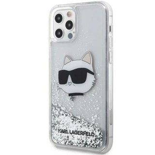 Etui ochronne na telefon Karl Lagerfeld KLHCP12MLNCHCS do Apple iPhone 12 /12 Pro 6,1" srebrny/silver hardcase Glitter Choupette