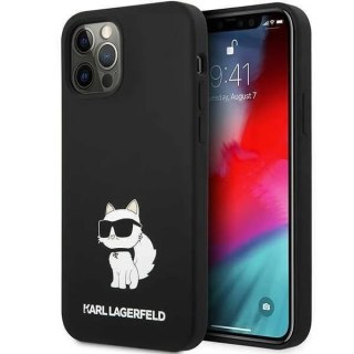 Etui ochronne na telefon Karl Lagerfeld KLHCP12MSNCHBCK do Apple iPhone 12 /12 Pro 6,1" hardcase czarny/black Silicone Choupette