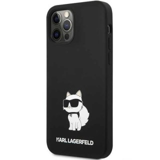 Etui ochronne na telefon Karl Lagerfeld KLHCP12MSNCHBCK do Apple iPhone 12 /12 Pro 6,1" hardcase czarny/black Silicone Choupette