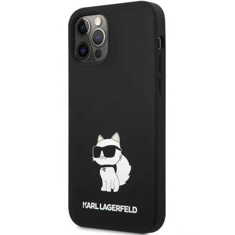Etui ochronne na telefon Karl Lagerfeld KLHCP12MSNCHBCK do Apple iPhone 12 /12 Pro 6,1" hardcase czarny/black Silicone Choupette