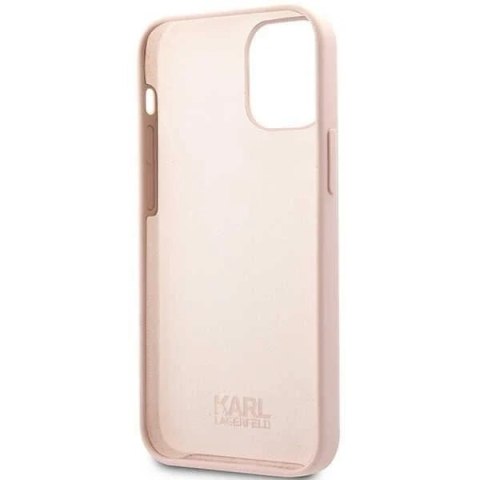 Etui ochronne na telefon Karl Lagerfeld KLHCP12MSNCHBCP do Apple iPhone 12 /12 Pro 6,1" hardcase różowy/pink Silicone Choupette