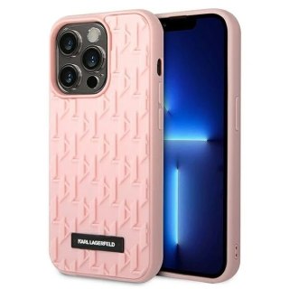 Etui ochronne na telefon Karl Lagerfeld KLHCP14LRUPKLPP do Apple iPhone 14 Pro 6,1" hardcase różowy/pink 3D Monogram