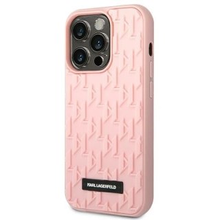 Etui ochronne na telefon Karl Lagerfeld KLHCP14LRUPKLPP do Apple iPhone 14 Pro 6,1" hardcase różowy/pink 3D Monogram