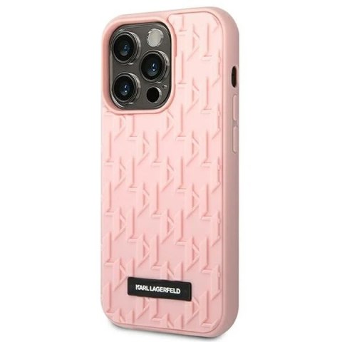 Etui ochronne na telefon Karl Lagerfeld KLHCP14LRUPKLPP do Apple iPhone 14 Pro 6,1" hardcase różowy/pink 3D Monogram