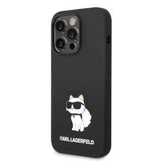 Etui ochronne na telefon Karl Lagerfeld KLHCP14LSNCHBCK do Apple iPhone 14 Pro 6,1" hardcase czarny/black Silicone Choupette