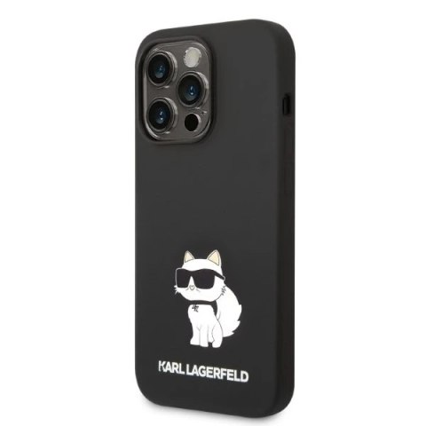 Etui ochronne na telefon Karl Lagerfeld KLHCP14LSNCHBCK do Apple iPhone 14 Pro 6,1" hardcase czarny/black Silicone Choupette