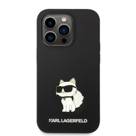 Etui ochronne na telefon Karl Lagerfeld KLHCP14LSNCHBCK do Apple iPhone 14 Pro 6,1" hardcase czarny/black Silicone Choupette