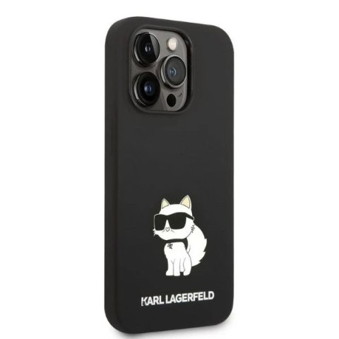 Etui ochronne na telefon Karl Lagerfeld KLHCP14LSNCHBCK do Apple iPhone 14 Pro 6,1" hardcase czarny/black Silicone Choupette