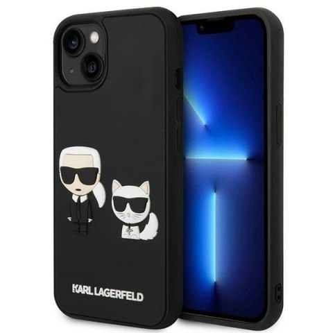 Etui ochronne na telefon Karl Lagerfeld KLHCP14M3DRKCK do Apple iPhone 14 Plus 6,7" czarny/black hardcase Karl&Choupette Ikonik 