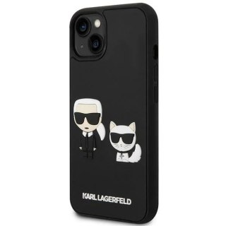 Etui ochronne na telefon Karl Lagerfeld KLHCP14M3DRKCK do Apple iPhone 14 Plus 6,7" czarny/black hardcase Karl&Choupette Ikonik 