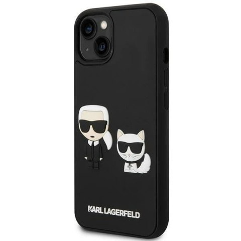 Etui ochronne na telefon Karl Lagerfeld KLHCP14M3DRKCK do Apple iPhone 14 Plus 6,7" czarny/black hardcase Karl&Choupette Ikonik 
