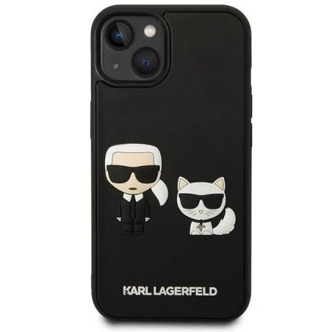 Etui ochronne na telefon Karl Lagerfeld KLHCP14M3DRKCK do Apple iPhone 14 Plus 6,7" czarny/black hardcase Karl&Choupette Ikonik 