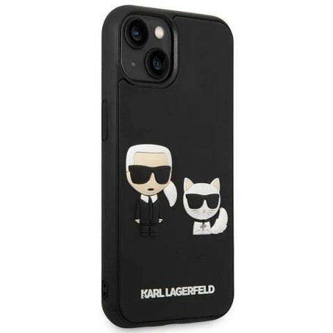 Etui ochronne na telefon Karl Lagerfeld KLHCP14M3DRKCK do Apple iPhone 14 Plus 6,7" czarny/black hardcase Karl&Choupette Ikonik 