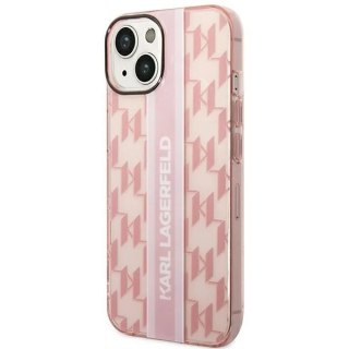 Etui ochronne na telefon Karl Lagerfeld KLHCP14MHKLSPCP do Apple iPhone 14 Plus 6,7" hardcase różowy/pink Mono Vertical Stripe