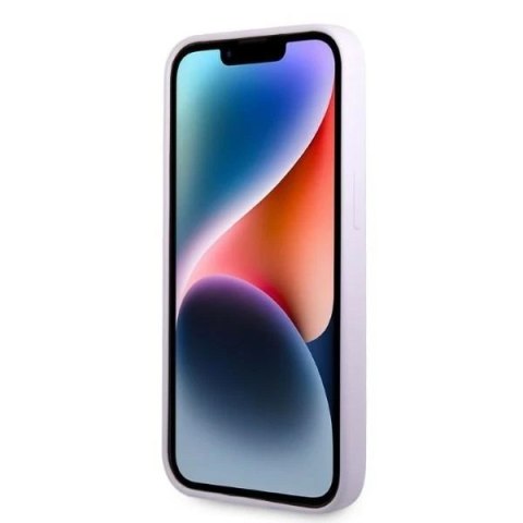 Etui ochronne na telefon Karl Lagerfeld KLHCP14SSNIKBCU do Apple iPhone 14 6,1" hardcase purpurowy/purple Silicone Ikonik