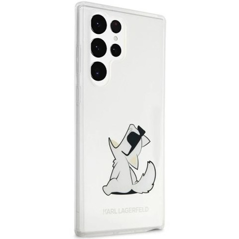 Etui ochronne na telefon Karl Lagerfeld KLHCS23LCFNRC do Samsung Galaxy S23 Ultra S918 transparent hardcase Choupette Fun