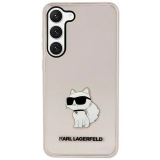Etui ochronne na telefon Karl Lagerfeld KLHCS23MHNCHTCP do Samsung Galaxy S23+ Plus S916 różowy/pink hardcase Ikonik Choupette