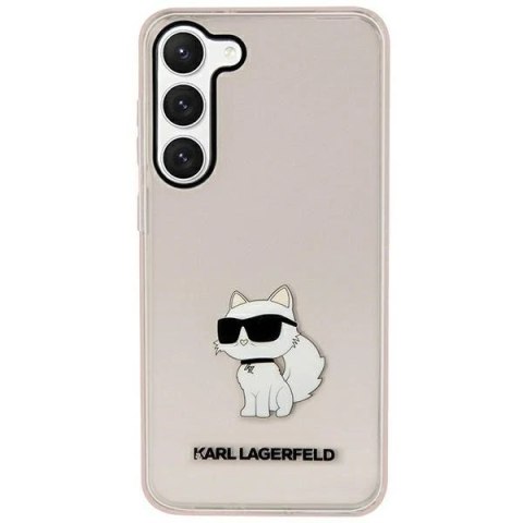 Etui ochronne na telefon Karl Lagerfeld KLHCS23MHNCHTCP do Samsung Galaxy S23+ Plus S916 różowy/pink hardcase Ikonik Choupette