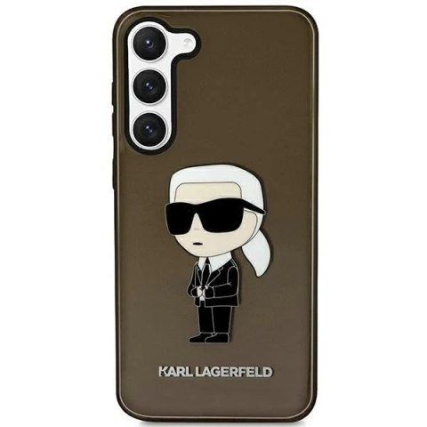 Etui ochronne na telefon Karl Lagerfeld KLHCS23MHNIKTCK do Samsung Galaxy S23+ Plus S916 czarny/black hardcase Ikonik Karl Lager