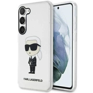Etui ochronne na telefon Karl Lagerfeld KLHCS23MHNIKTCT do Samsung Galaxy S23+ Plus S916 transparent hardcase Ikonik Karl Lagerf