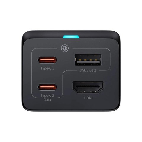 Ładowarka sieciowa Baseus GaN5 Pro 2xUSB-C + USB + HDMI, 67W (czarna)