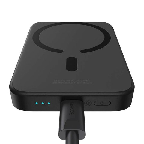 Powerbank Baseus Magnetic 6000mAh, 20W (czarny)