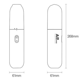 Bezprzewodowy odkurzacz samochodowy bezworkowy 80W Baseus A2 Pro 6000Pa HEPA USB-C czarny