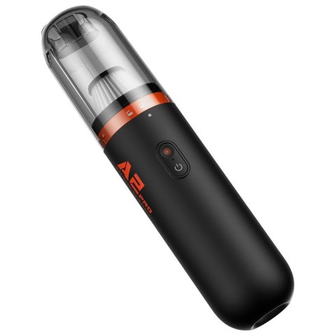 Bezprzewodowy odkurzacz samochodowy bezworkowy 80W Baseus A2 Pro 6000Pa HEPA USB-C czarny