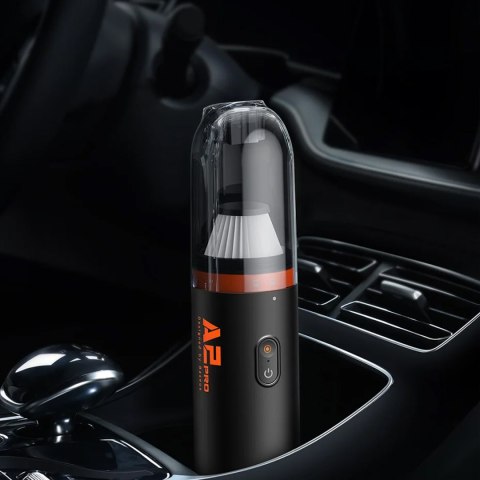 Bezprzewodowy odkurzacz samochodowy bezworkowy 80W Baseus A2 Pro 6000Pa HEPA USB-C czarny