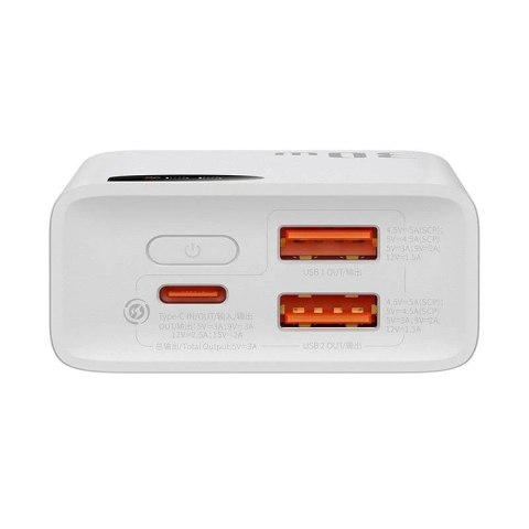 Powerbank Baseus Adaman2 10000mAh, 2xUSB, USB-C, 30W (biały)