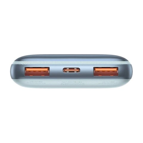 Powerbank Baseus Bipow Pro 10000mAh, 2xUSB, USB-C, 20W (niebieski)