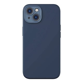 Zestaw ochronny Baseus Liquid Silica etui magnetyczne i szkło hartowane do iPhone 14 Plus (niebieski)