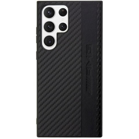 Etui AMG AMHCS23LBLSCA do Samsung Galaxy S23 Ultra S918 czarny/black hardcase Carbon Stripe&Embossed