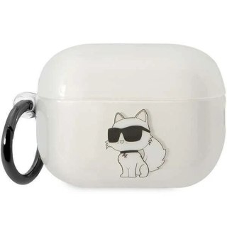 Etui ochronne na słuchawki Karl Lagerfeld KLAP2HNCHTCT do Apple AirPods Pro 2 cover transparent Ikonik Choupette