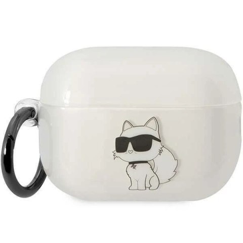 Etui ochronne na słuchawki Karl Lagerfeld KLAP2HNCHTCT do Apple AirPods Pro 2 cover transparent Ikonik Choupette