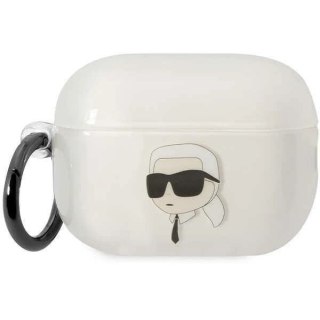 Etui ochronne na słuchawki Karl Lagerfeld KLAP2HNIKTCT do Apple AirPods Pro 2 cover transparent Ikonik Karl Lagerfeld