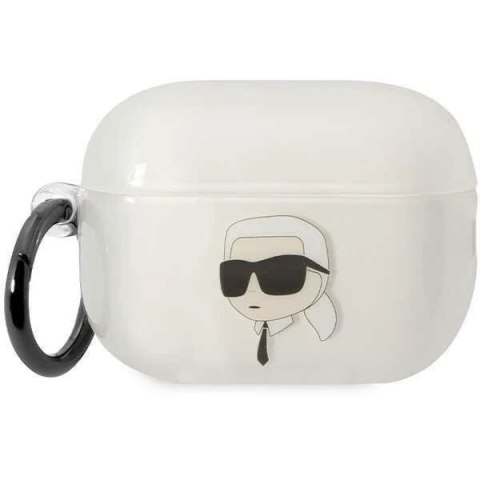 Etui ochronne na słuchawki Karl Lagerfeld KLAP2HNIKTCT do Apple AirPods Pro 2 cover transparent Ikonik Karl Lagerfeld