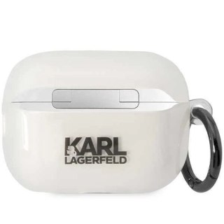 Etui ochronne na słuchawki Karl Lagerfeld KLAP2HNIKTCT do Apple AirPods Pro 2 cover transparent Ikonik Karl Lagerfeld