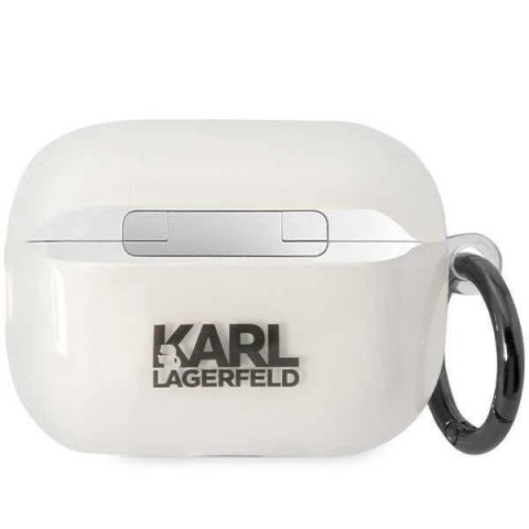Etui ochronne na słuchawki Karl Lagerfeld KLAP2HNIKTCT do Apple AirPods Pro 2 cover transparent Ikonik Karl Lagerfeld