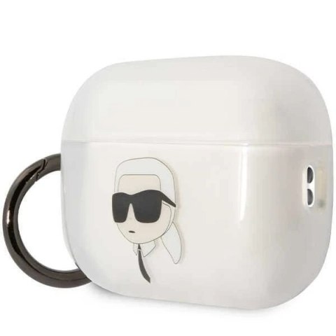 Etui ochronne na słuchawki Karl Lagerfeld KLAP2HNIKTCT do Apple AirPods Pro 2 cover transparent Ikonik Karl Lagerfeld